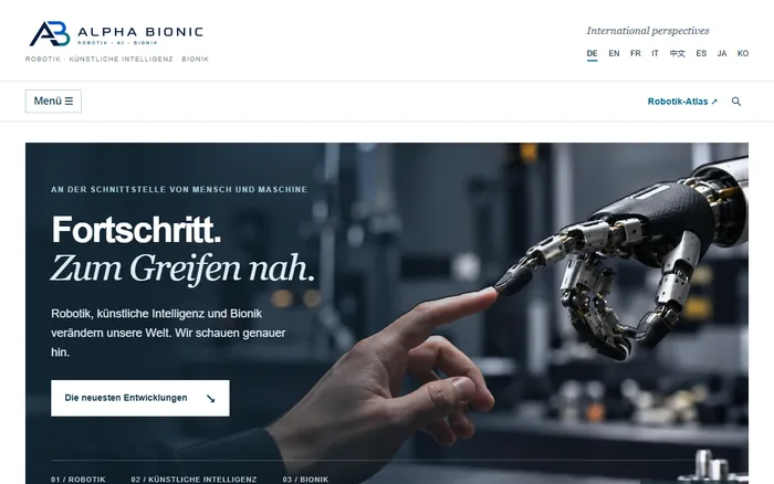 Website-Vorschau von alpha-bionic.info