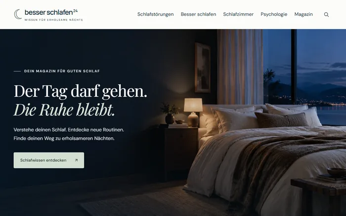 Website-Vorschau von besser-schlafen24.com