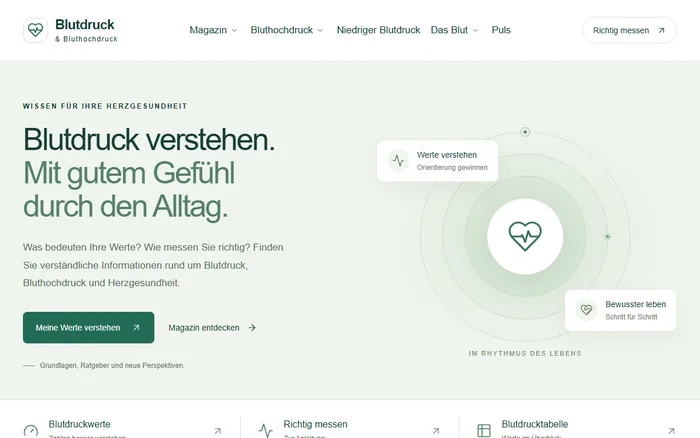 Website-Vorschau von blutdruck-und-bluthochdruck.de