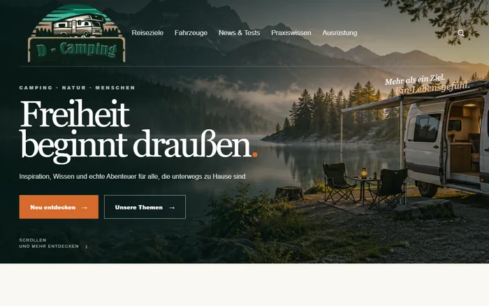 Website-Vorschau von d-camping.de