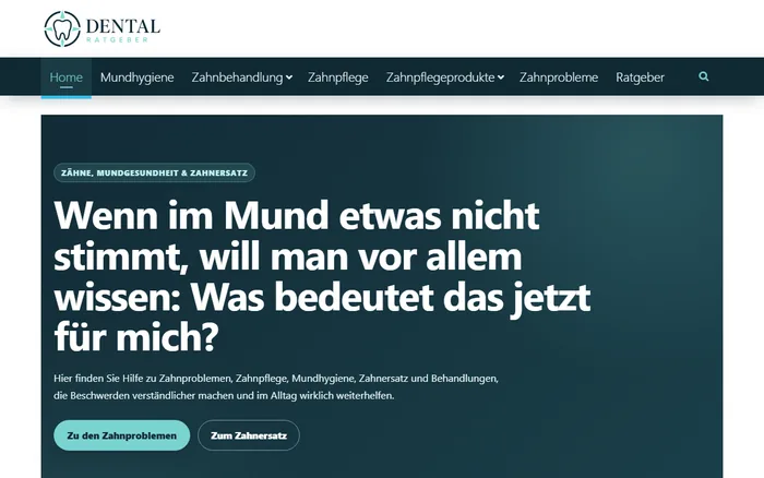 Website-Vorschau von dental-ratgeber.de