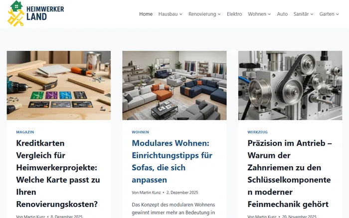 Website-Vorschau von heimwerkerland.com