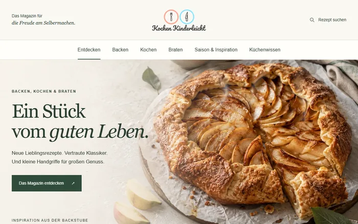 Website-Vorschau von kochenkinderleicht.com