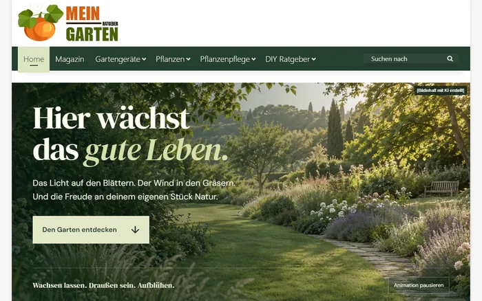 Website-Vorschau von mein-garten.info