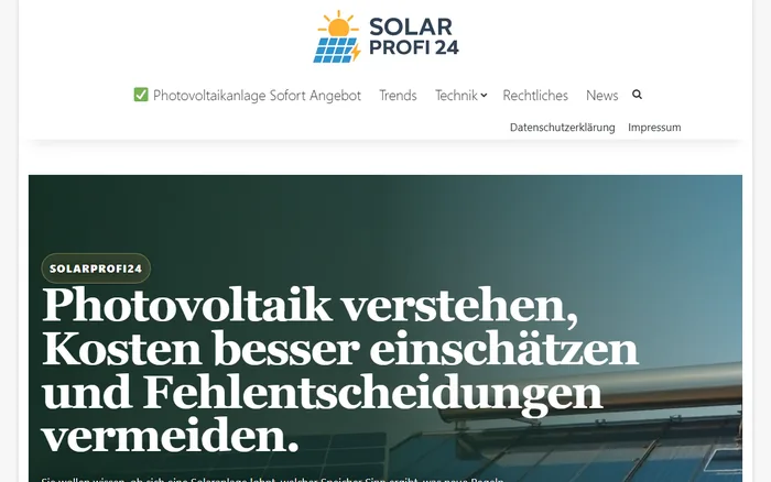Website-Vorschau von solar-profi24.de