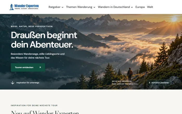 Website-Vorschau von wander-experten.com