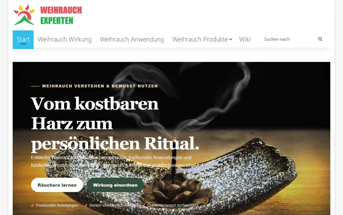 Website-Vorschau von weihrauch-experten.de