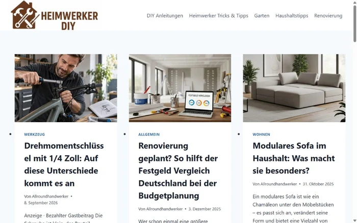 Website-Vorschau von heimwerker-diy.de