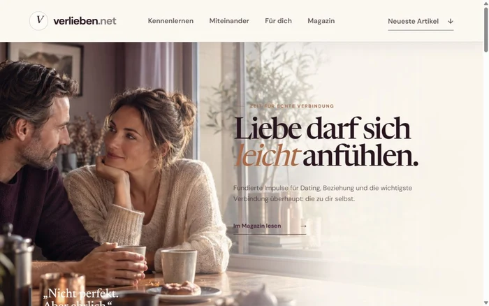 Website-Vorschau von verlieben.net